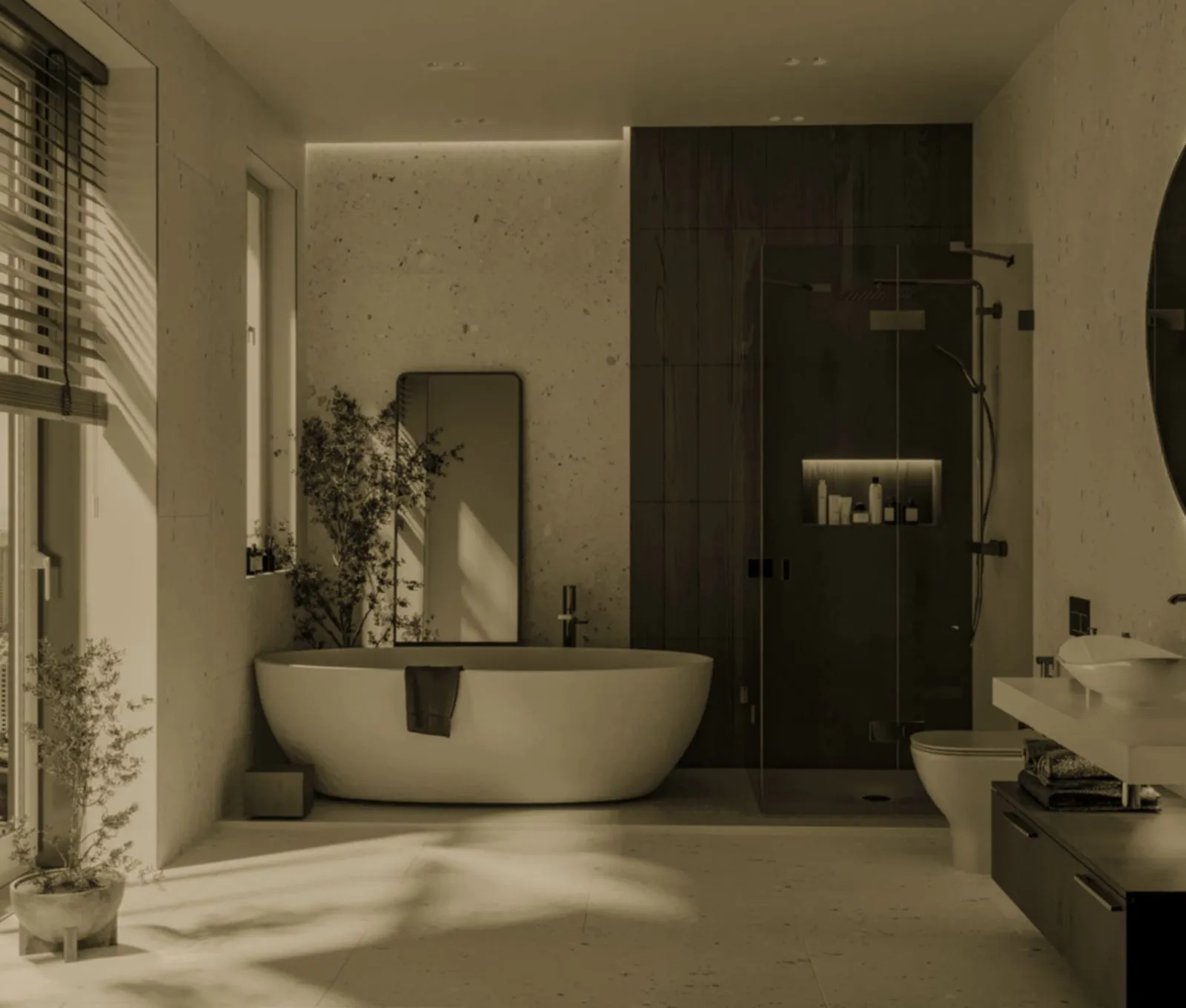 Vorher: Bad mit Wanne, Britz